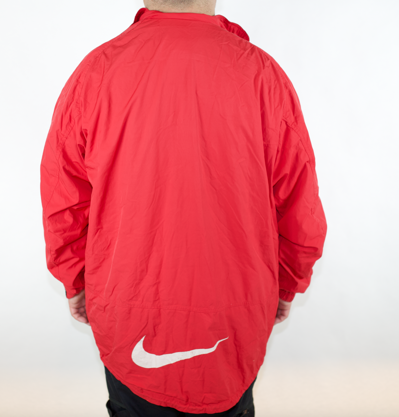 VINTAGE RED NIKE SPRAY JACKET (XL)