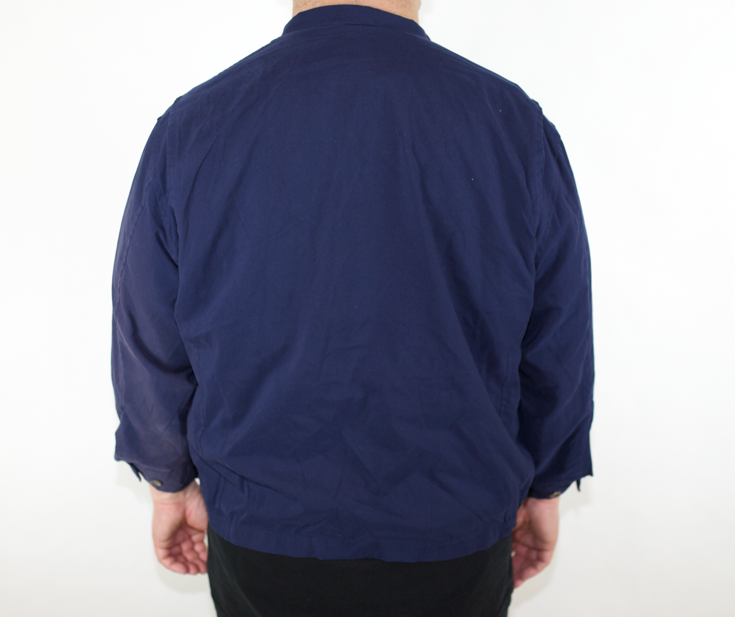 VINTAGE POLO GOLF BY RALPH LAUREN NAVY BOMBER JACKET (LL)