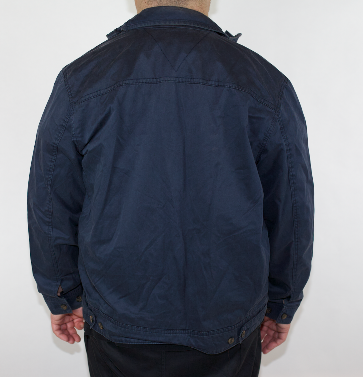 VINTAGE NAVY TOMMY HILFIGER BOMBER JACKET (M) Fits M-L