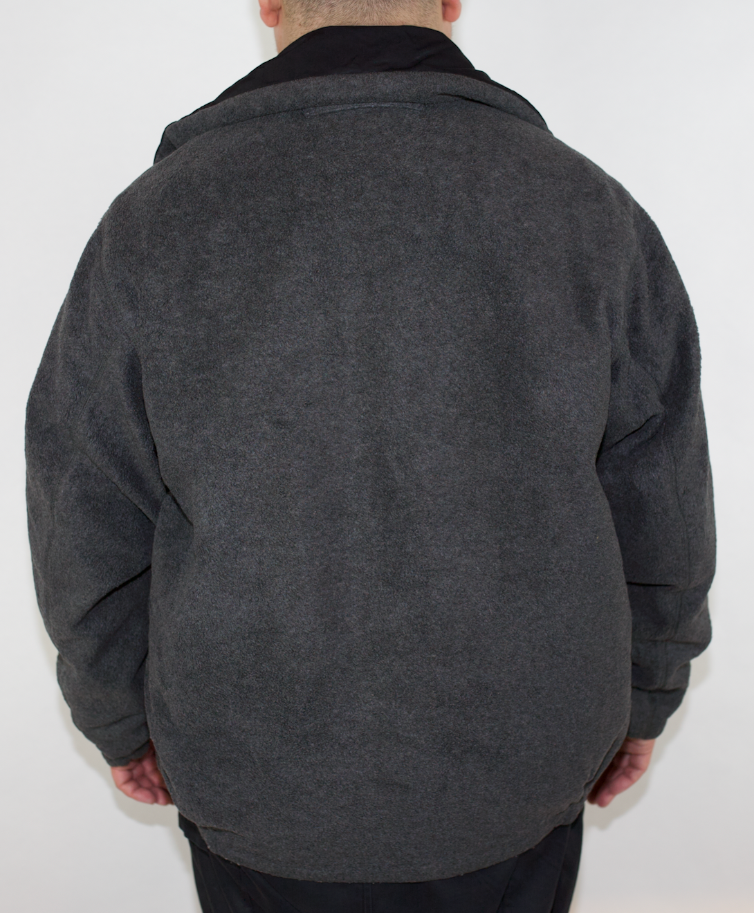 VINTAGE NAUTICA REVERSIBLE BLACK GREY NAVY/GREY JACKET (L)