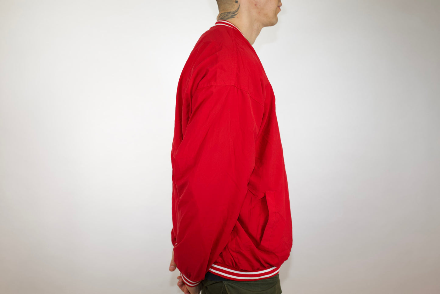 VINTAGE REEBOK RED GOLF SPRAY GOLF JACKET(XL)