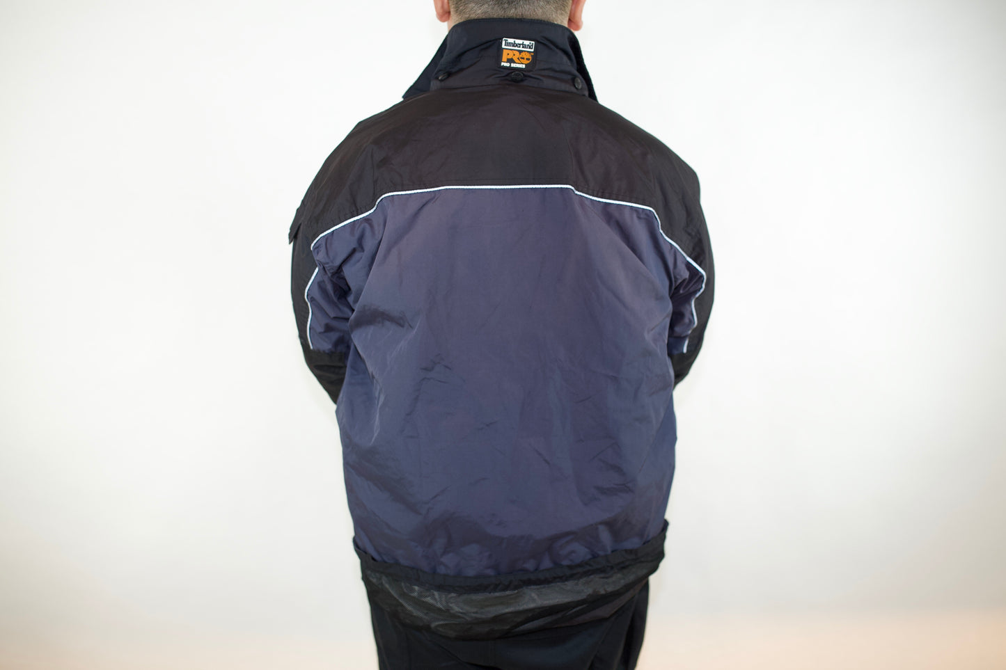 VINTAGE TIMBERLAND PRO SERIES NAVY/BLACK JACKET XL (Fits XL-XXL)