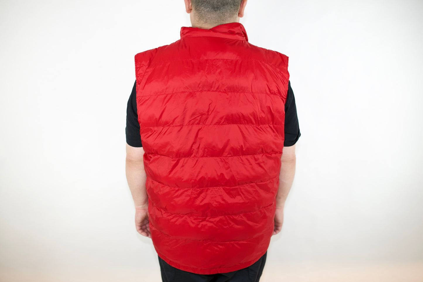 VINTAGE TOMMY HILFIGER REVERSIBLE RIPSTOP RED & WHITE NAVY PUFFER VEST (XXL) XXL
