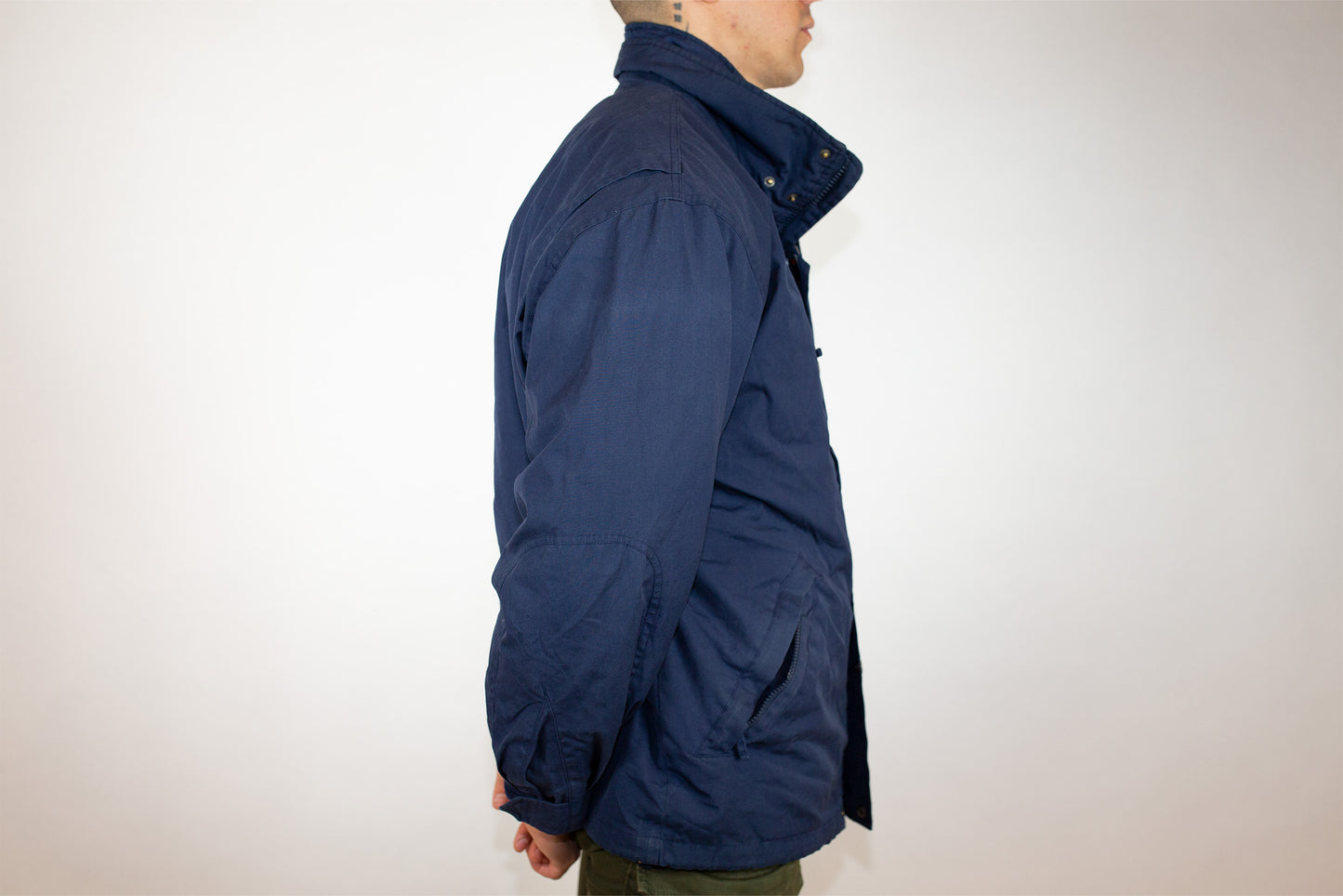 VINTAGE THERMORE FILA 2-IN-1 NAVY BLUE RAIN JACKET (US M)