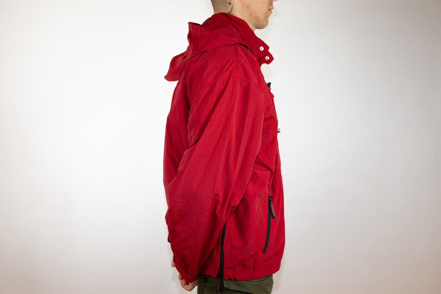 VINTAGE CHAPS RALPH LAUREN RED SPRAY JACKET (XL)