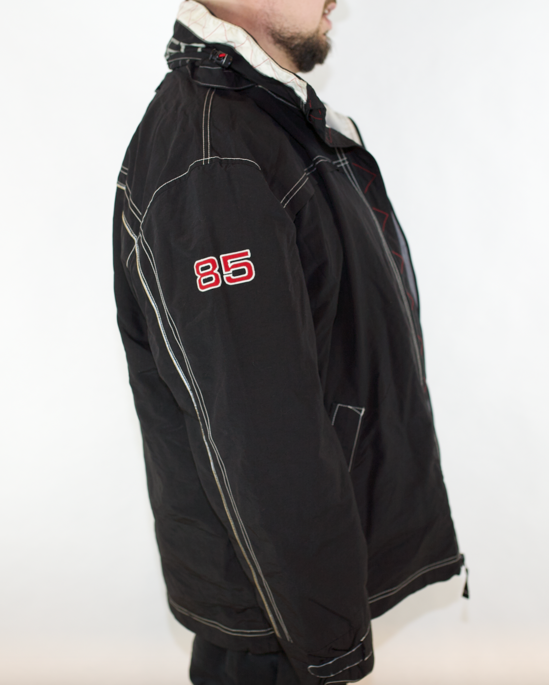 VINTAGE BLACK TOMMY HILFIGER JACKET (XXL)
