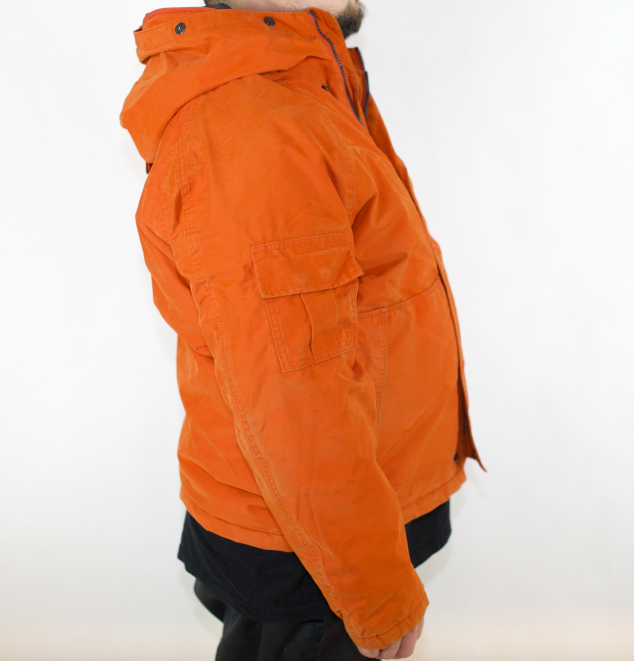 VINTAGE ORANGE TIMBERLAND  HEAVY HEAVY JACKET NO TAG (FITS XL - XXL)