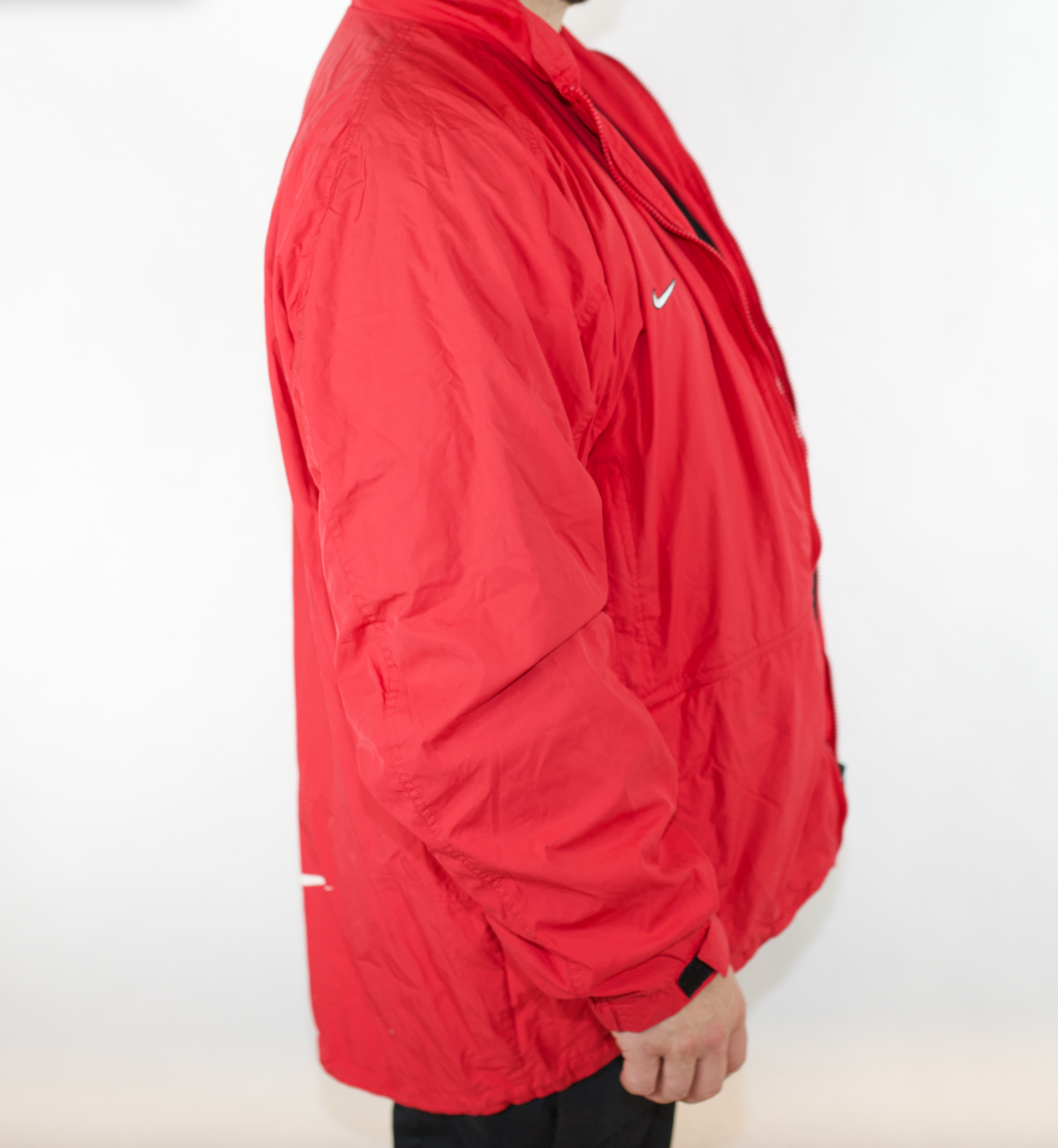 VINTAGE RED NIKE SPRAY JACKET (XL)