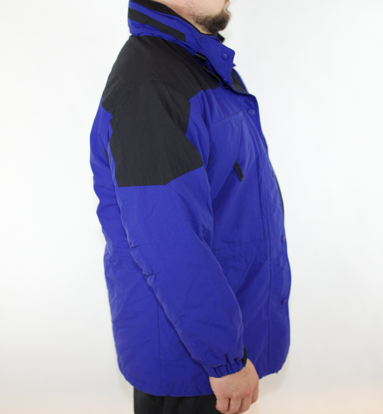 VINTAGE L.L. BEAN NAVY BLACK SKI JACKET WOMENS REG SMALL FITS (XL-XXL)