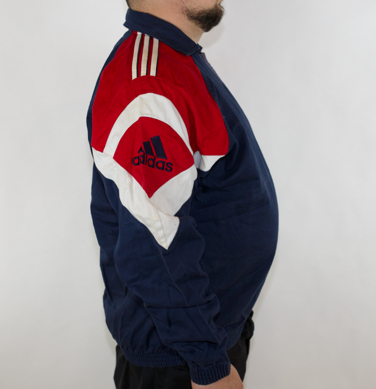 VINTAGE NAVY ADIDAS GOALKEEPERS JERSEY (L)