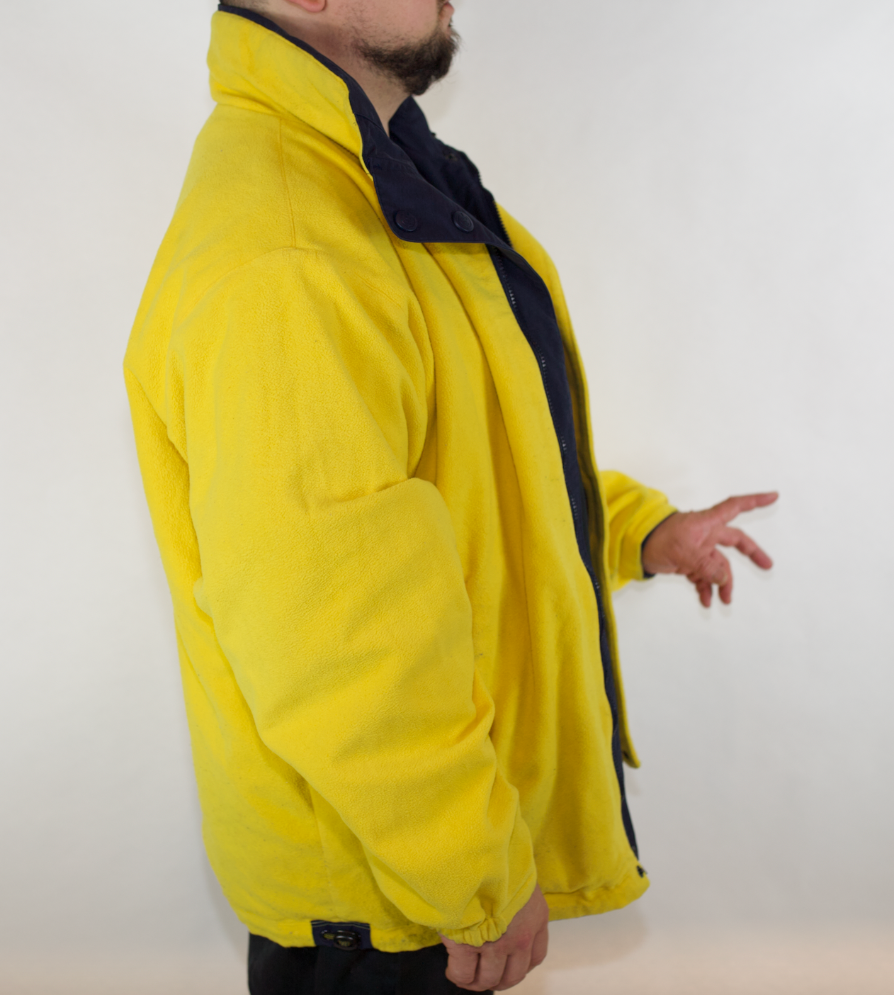 VINTAGE NAUTICA COMPETITION REVERSIBLE NAVY/YELLOW JACKET (XL)