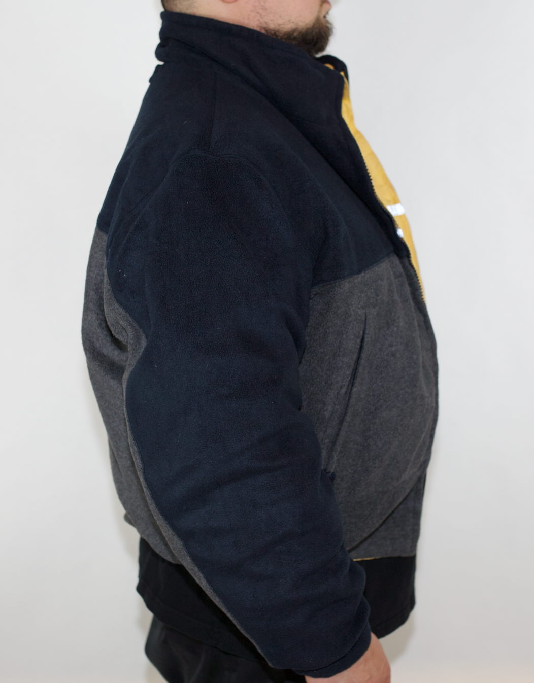 VINTAGE NAUTICA COMPETITION REVERSIBLE NAVY/YELLOW JACKET (LL)