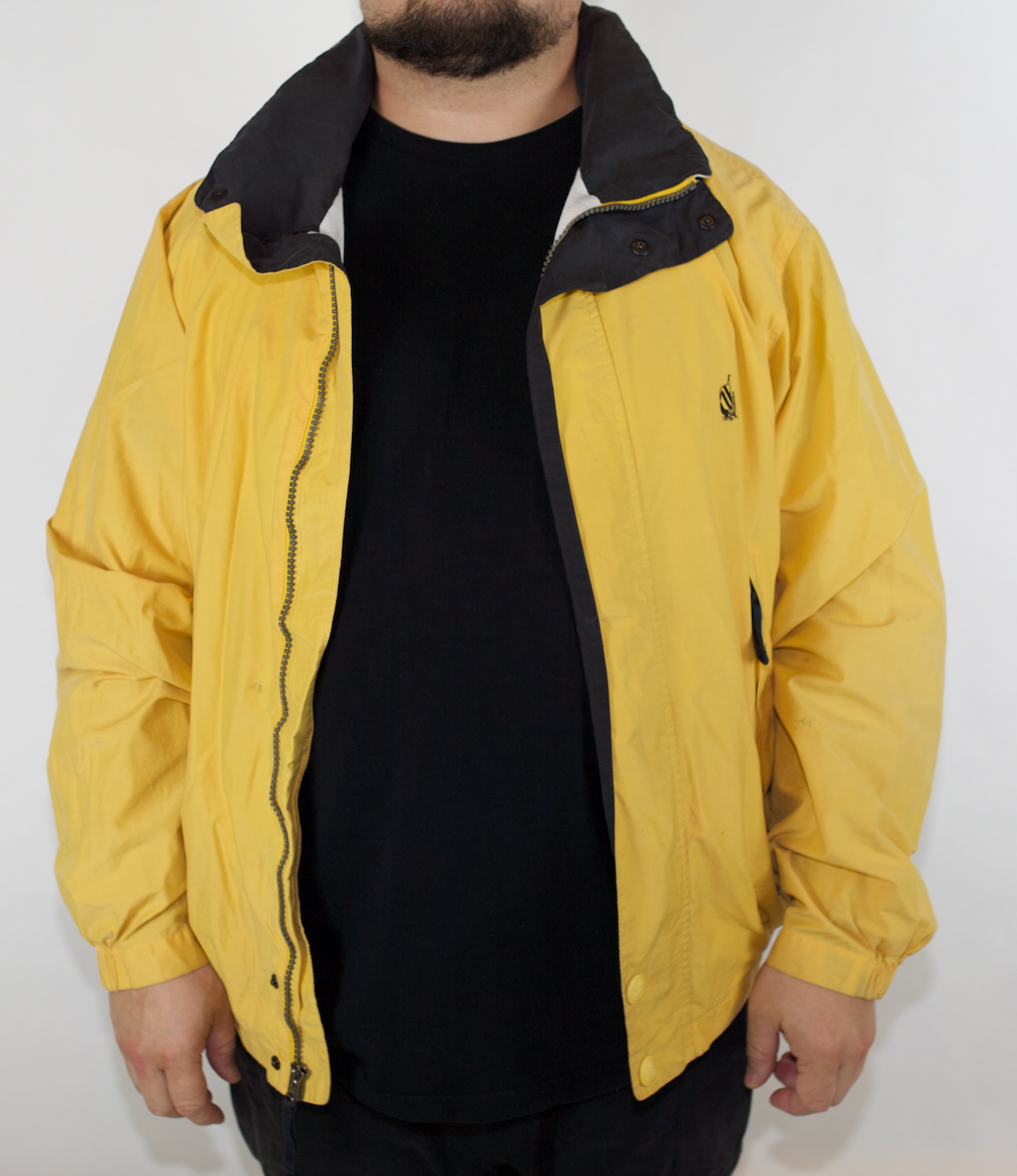 VINTAGE  NAUTICA YELLOW SPRAY JACKET (XXL FITS L-XL)